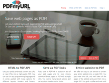 Tablet Screenshot of pdfmyurl.com